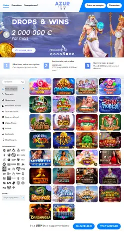 l'application et interface YBETS CASINO
